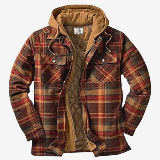 Leandro - Sobrecamisa Algodón acolchada hombre con capucha