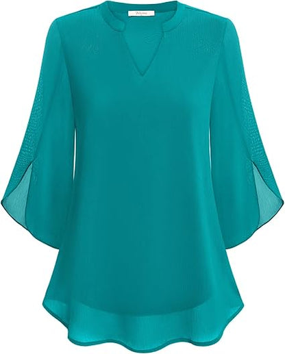 Sophie – Blusa linen elegante para mujer corte relajado