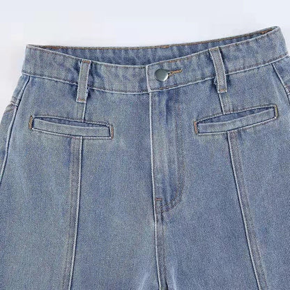 Valeria - Jeans de mujer corte recto con detalle de estrellas