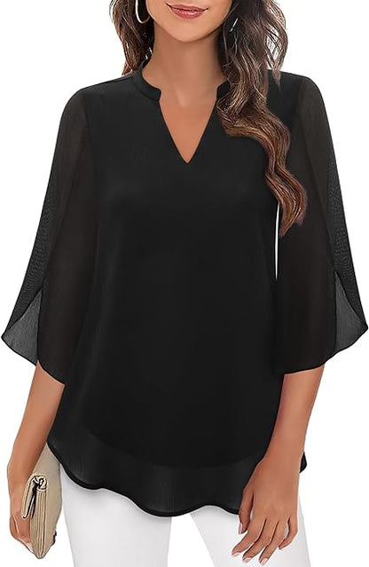 Sophie – Blusa linen elegante para mujer corte relajado