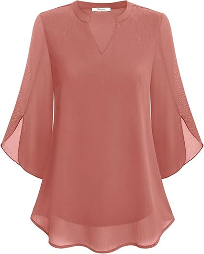 Sophie – Blusa linen elegante para mujer corte relajado