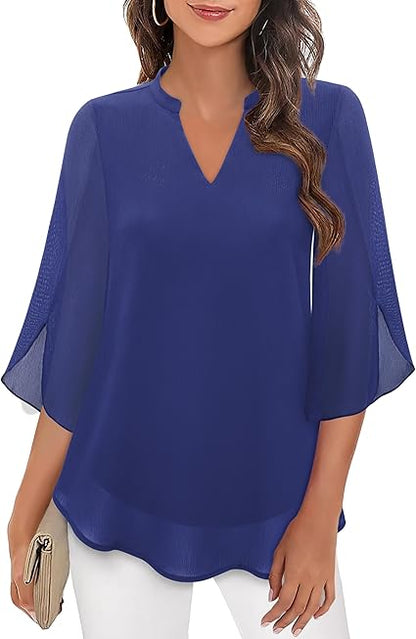 Sophie – Blusa linen elegante para mujer corte relajado
