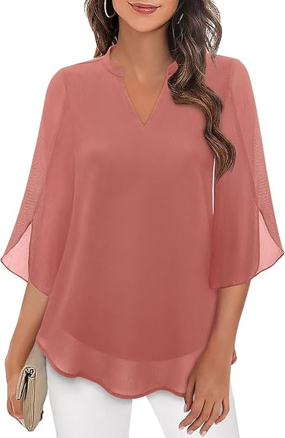 Sophie – Blusa linen elegante para mujer corte relajado