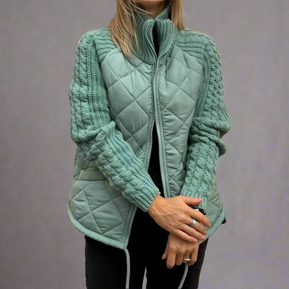 Marta - Chaqueta acolchada con mangas de punto mujer