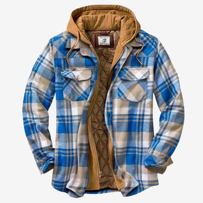 Leandro - Sobrecamisa Algodón acolchada hombre con capucha
