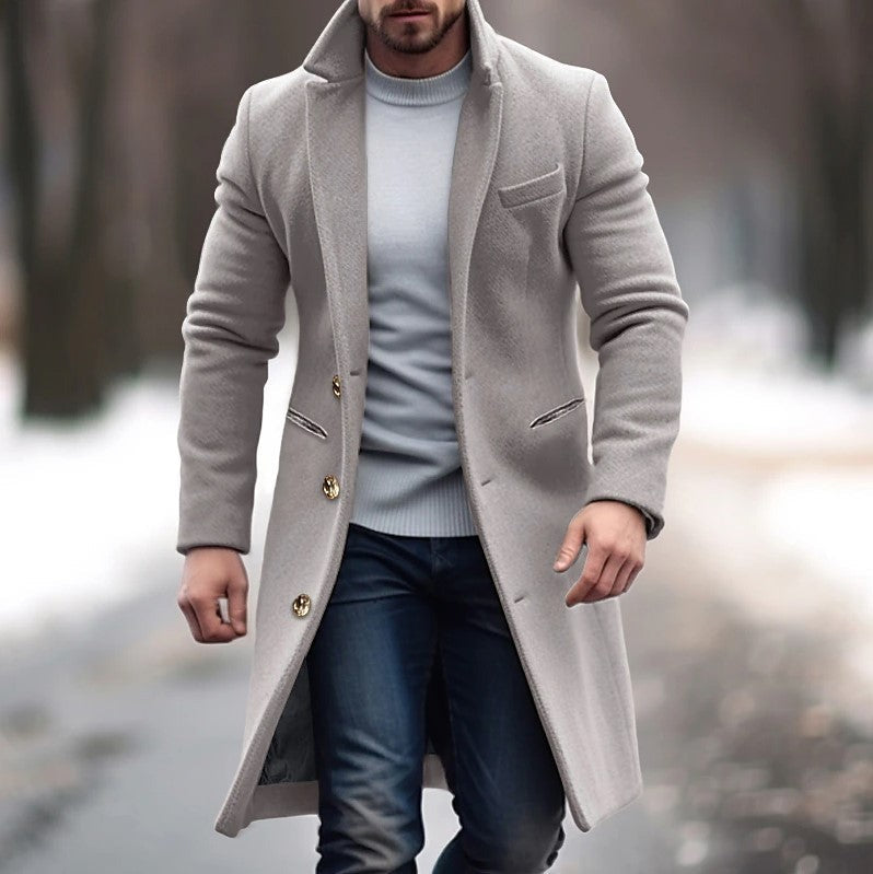 Leonardo – Abrigo largo de lana para hombre