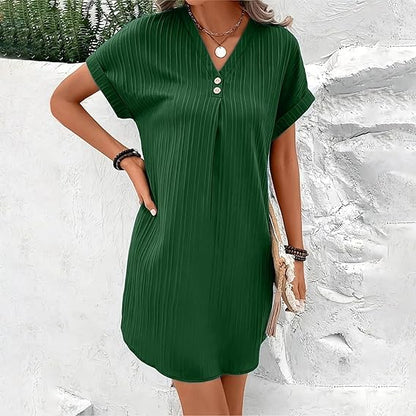 Mara – Vestido de lino elegante de verano para mujer