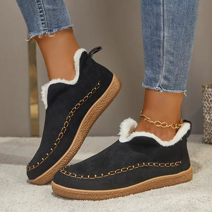 Paula - Zapatillas de mujer estilo casual con forro interior cálido