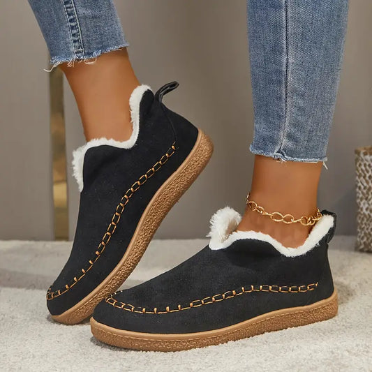 Paula - Zapatillas de mujer estilo casual con forro interior cálido