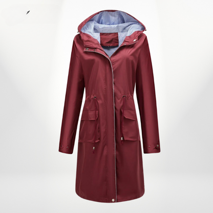 Samantha - Abrigo impermeable largo para mujer