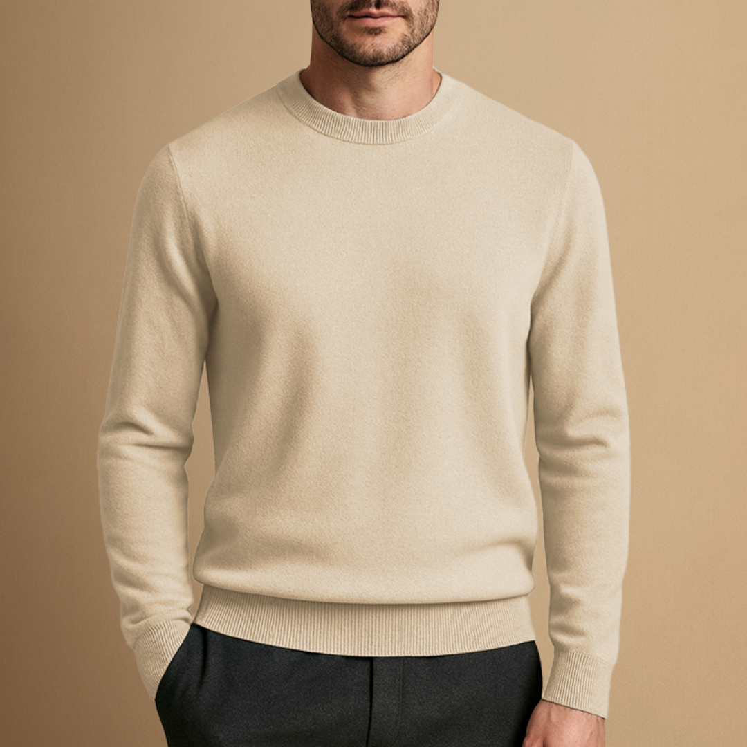 Hugo – Jersey de punto básico para hombre