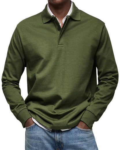Daniel - Polo de hombre manga larga con cuello clásico