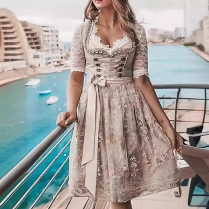 Annalena – Vestido Oktoberfest de encaje bordado