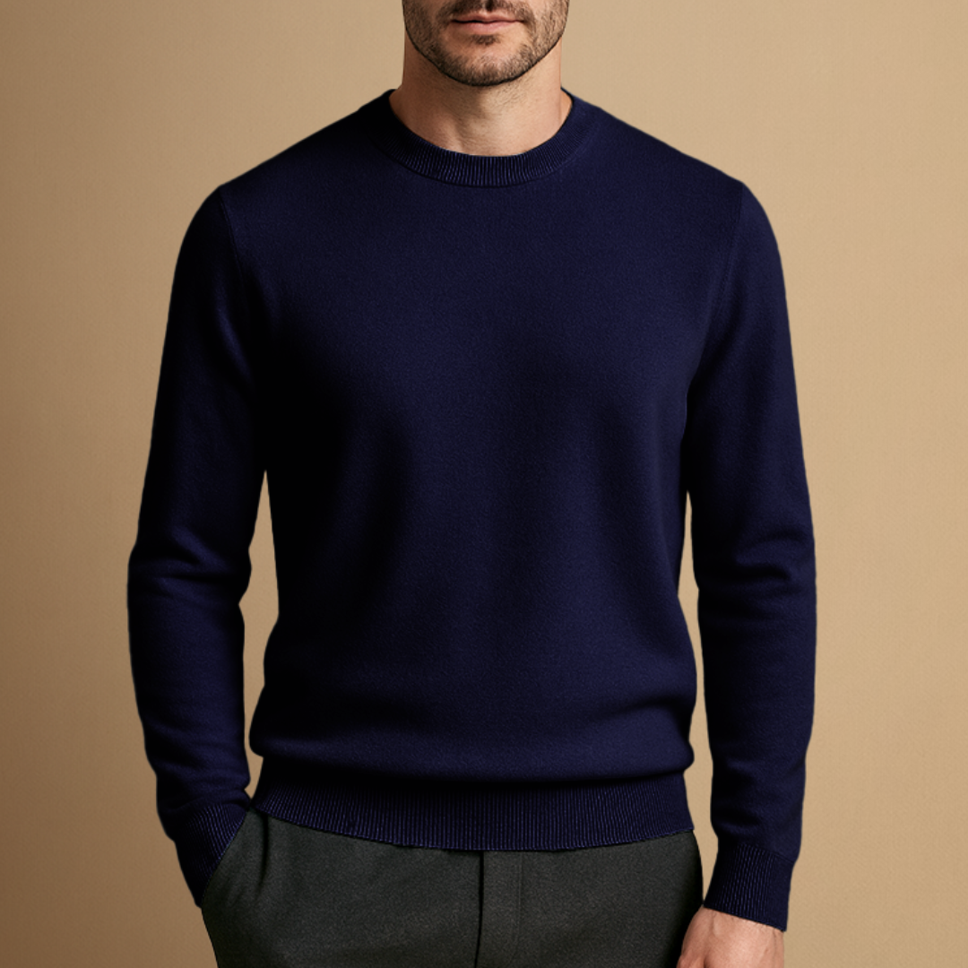 Hugo – Jersey de punto básico para hombre