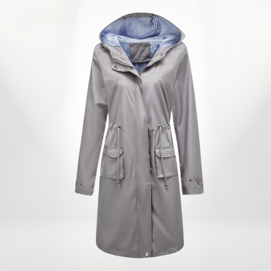 Samantha - Abrigo impermeable largo para mujer