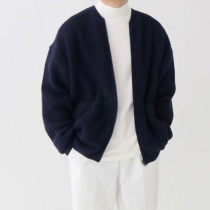 Matías - Chaqueta de hombre con cremallera y tejido