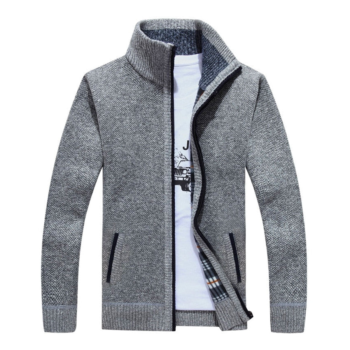 Martín – Chaqueta de punto con cremallera para hombre