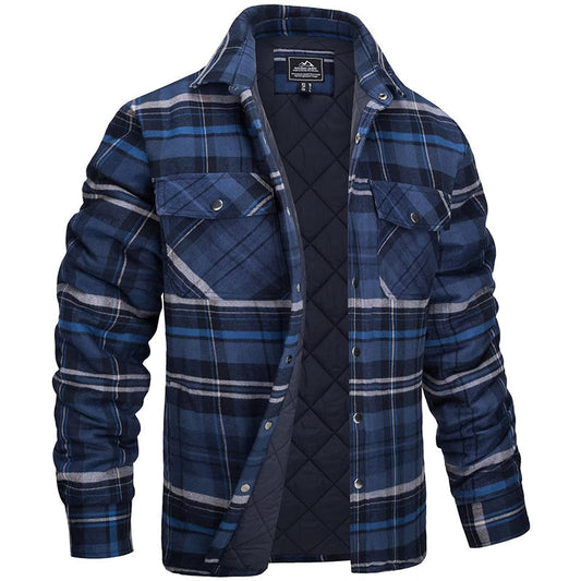 Mateo - Chaqueta de hombre acolchada con diseño a cuadros