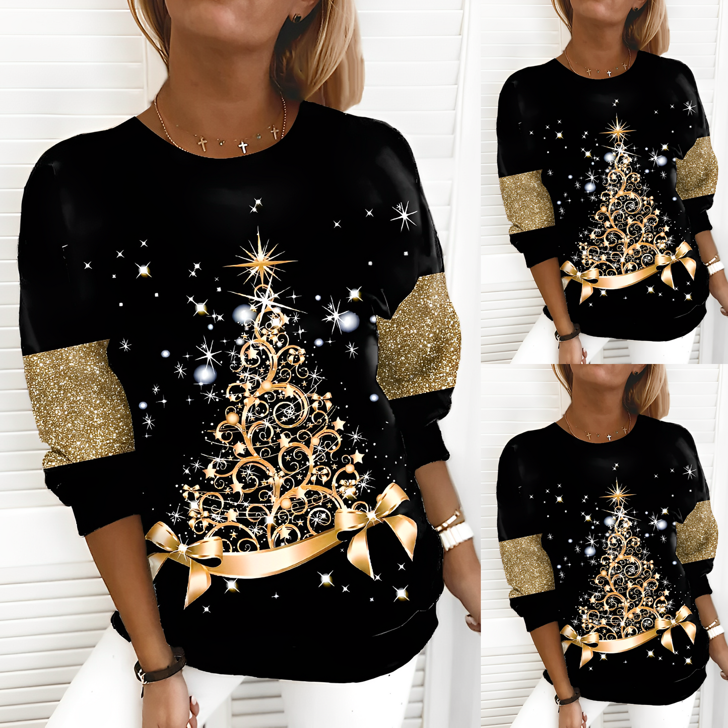 Sophia – Sudadera festiva con diseño navideño para mujer