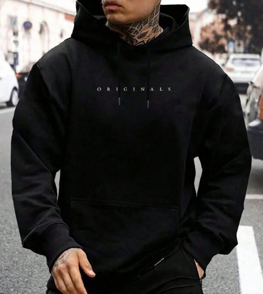 Logan - Sudadera algodón con capucha para hombre moda casual
