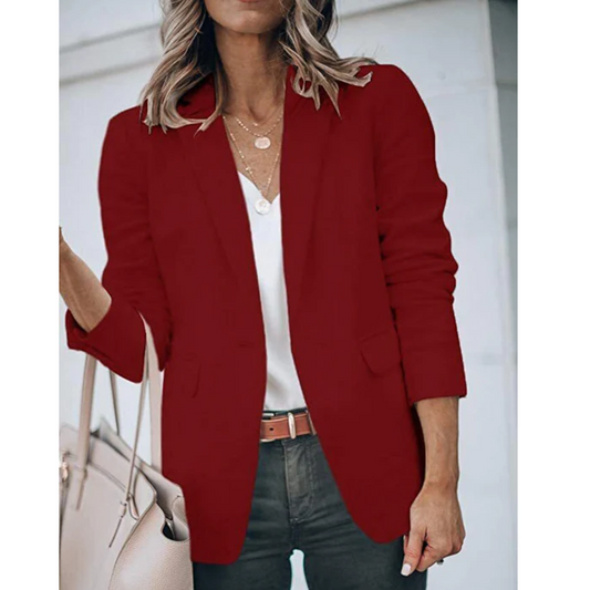 Aurora - Blazer mujer manga larga corte clásico
