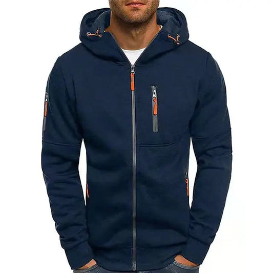 Adrián – Sudadera con capucha y cremallera para hombre