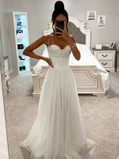 Valeria - Vestido de mujer largo con tirantes finos
