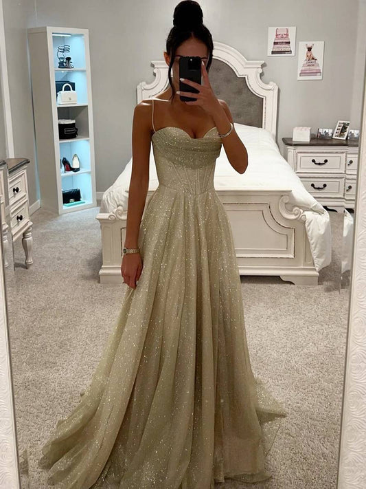 Valeria - Vestido de mujer largo con tirantes finos