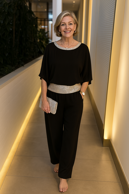 Valeria | Conjunto elegante pantalones + blusa