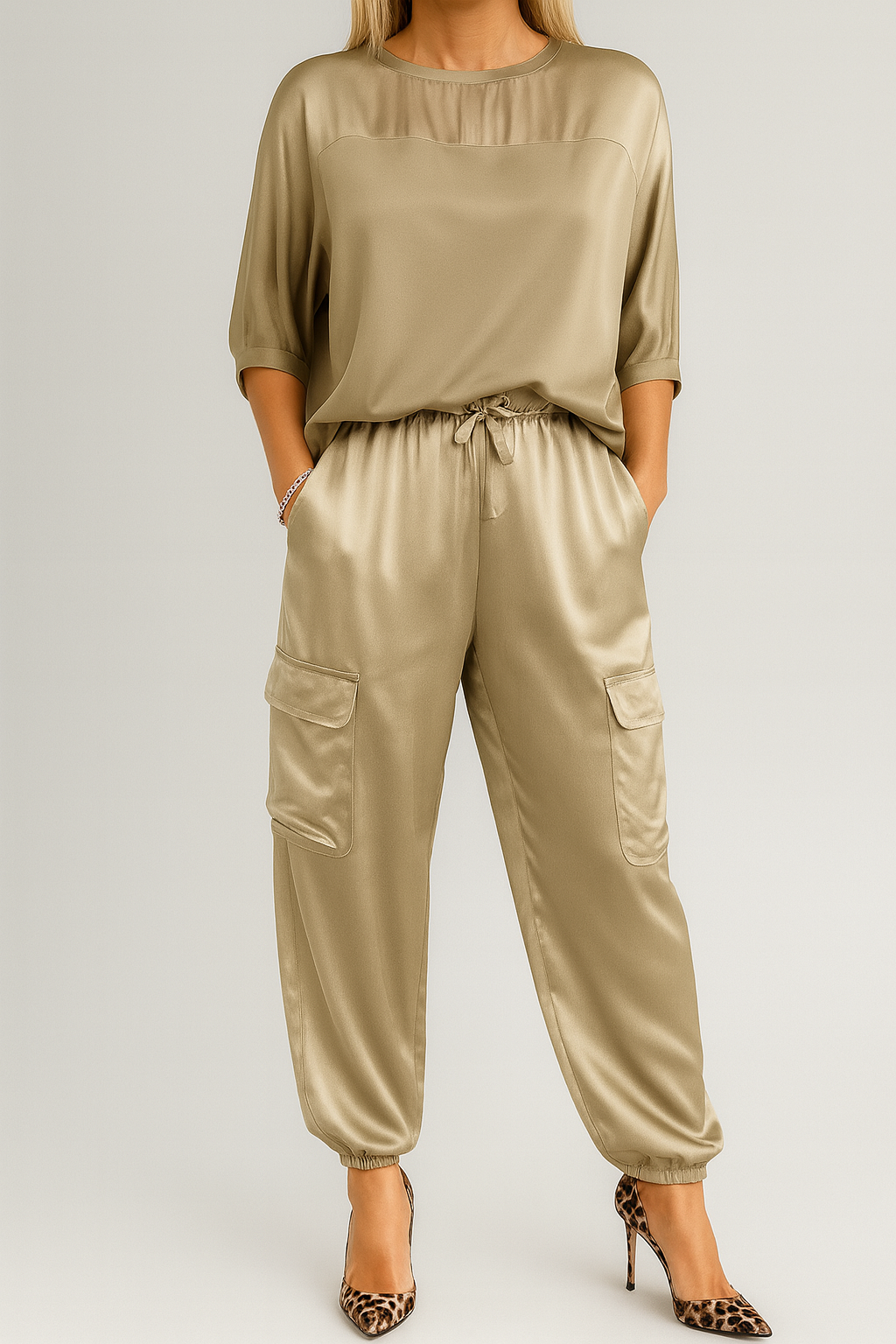 Emily – Conjunto cómodo de satén