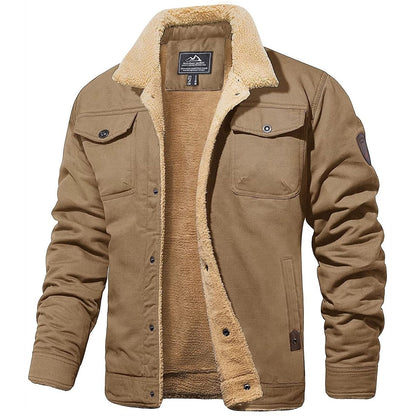Andrés - Chaqueta de hombre con forro de borreguito