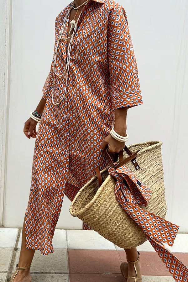 Olivia – Vestido polo midi de mujer para el verano