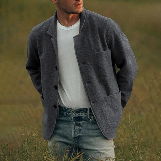 Adrián - Chaqueta de lana marrón hombre