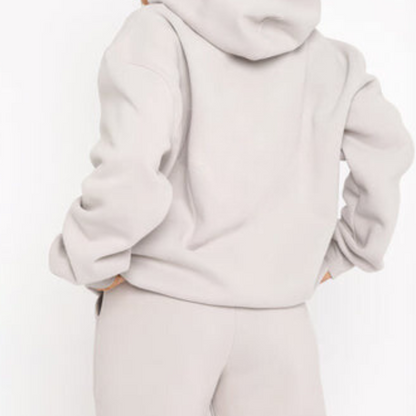 Marina - Conjunto de mujer sudadera oversize con capucha y pantalón jogger