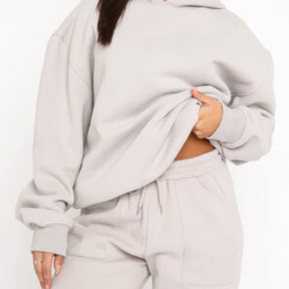 Marina - Conjunto de mujer sudadera oversize con capucha y pantalón jogger