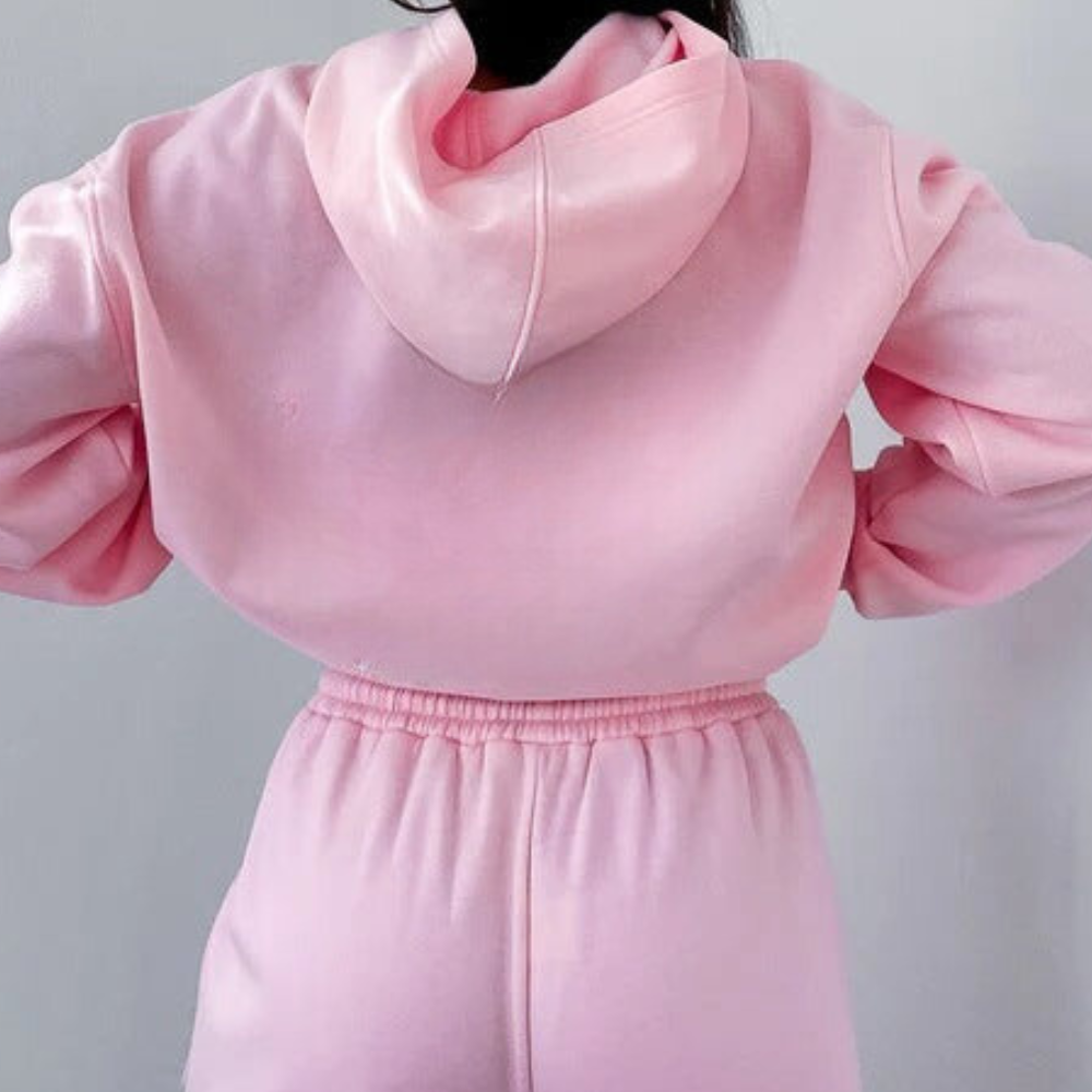 Marina - Conjunto de mujer sudadera oversize con capucha y pantalón jogger