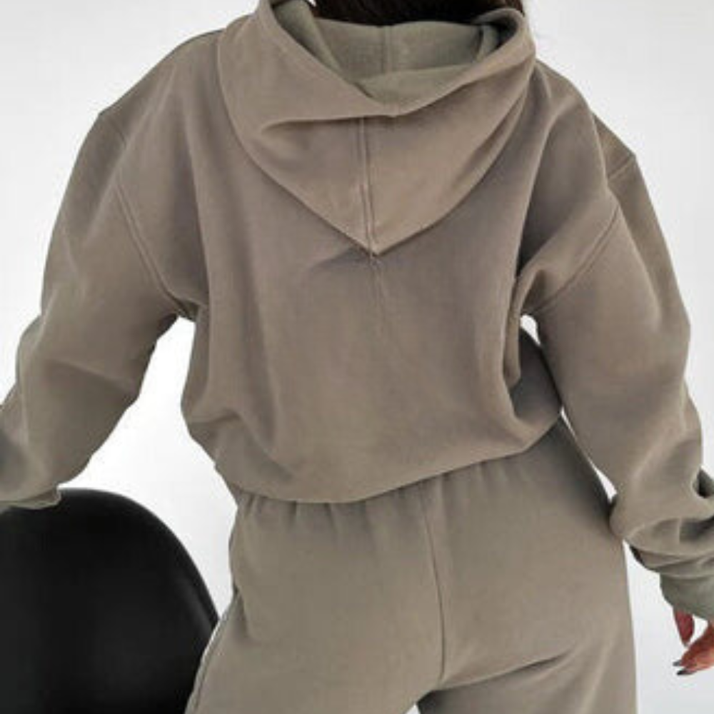 Marina - Conjunto de mujer sudadera oversize con capucha y pantalón jogger