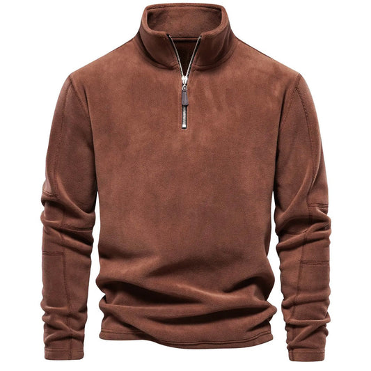 Oliver - Jersey polar con cremallera al cuello hombre