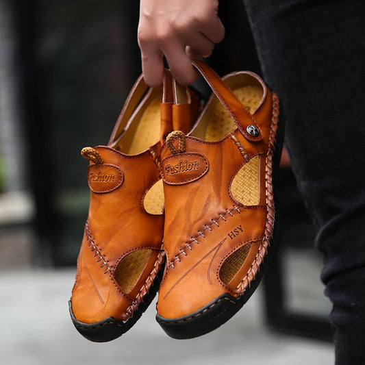 Julián - Zapatos de cuero transpirables con costuras artesanales hombre