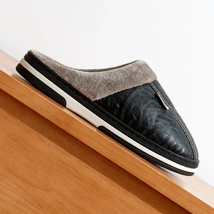 Javier – Zapatillas de Casa Acolchadas con Forro de Felpa para Hombre