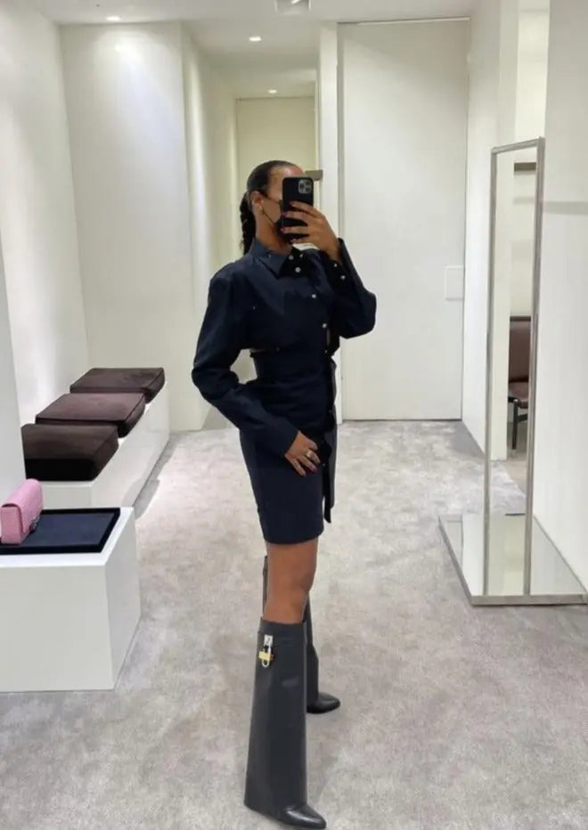 Isabella – Botas extralargas de diseño avant-garde para mujer