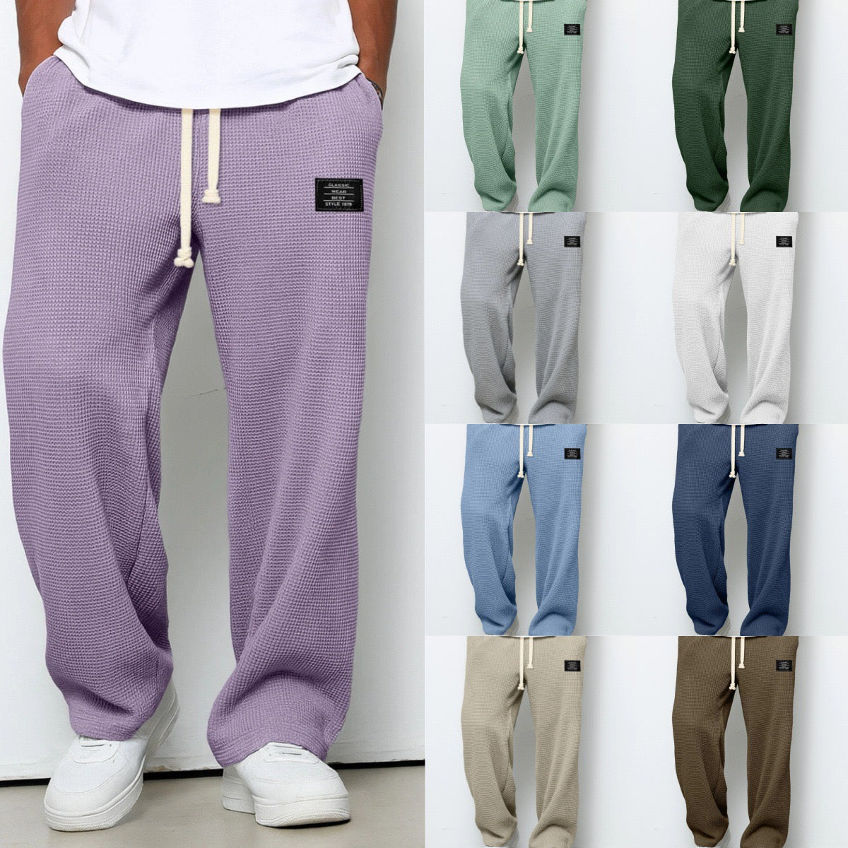 Adam – Pantalón Jogger de Tejido Texturizado para Hombre