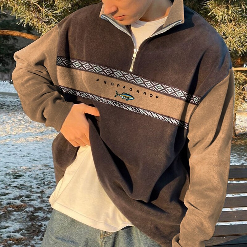Leo – Sudadera polar con cremallera para hombre