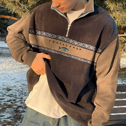 Leo – Sudadera polar con cremallera para hombre