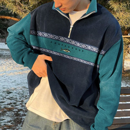 Leo – Sudadera polar con cremallera para hombre