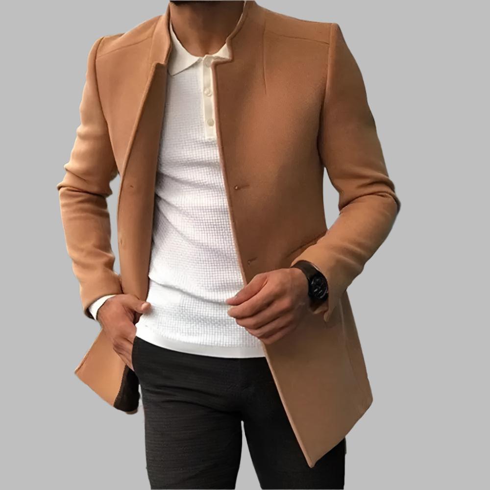 Alejandro – Blazer moderno sin solapas para hombre