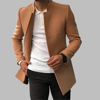 Alejandro – Blazer moderno sin solapas para hombre