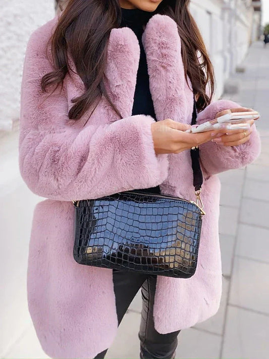 Aurora - Chaqueta de mujer en piel sintética suave