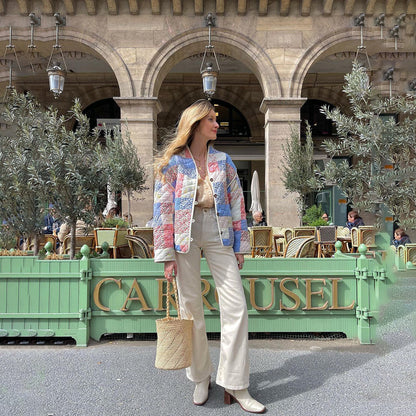 Amelia – Chaqueta ligera con estampado floral