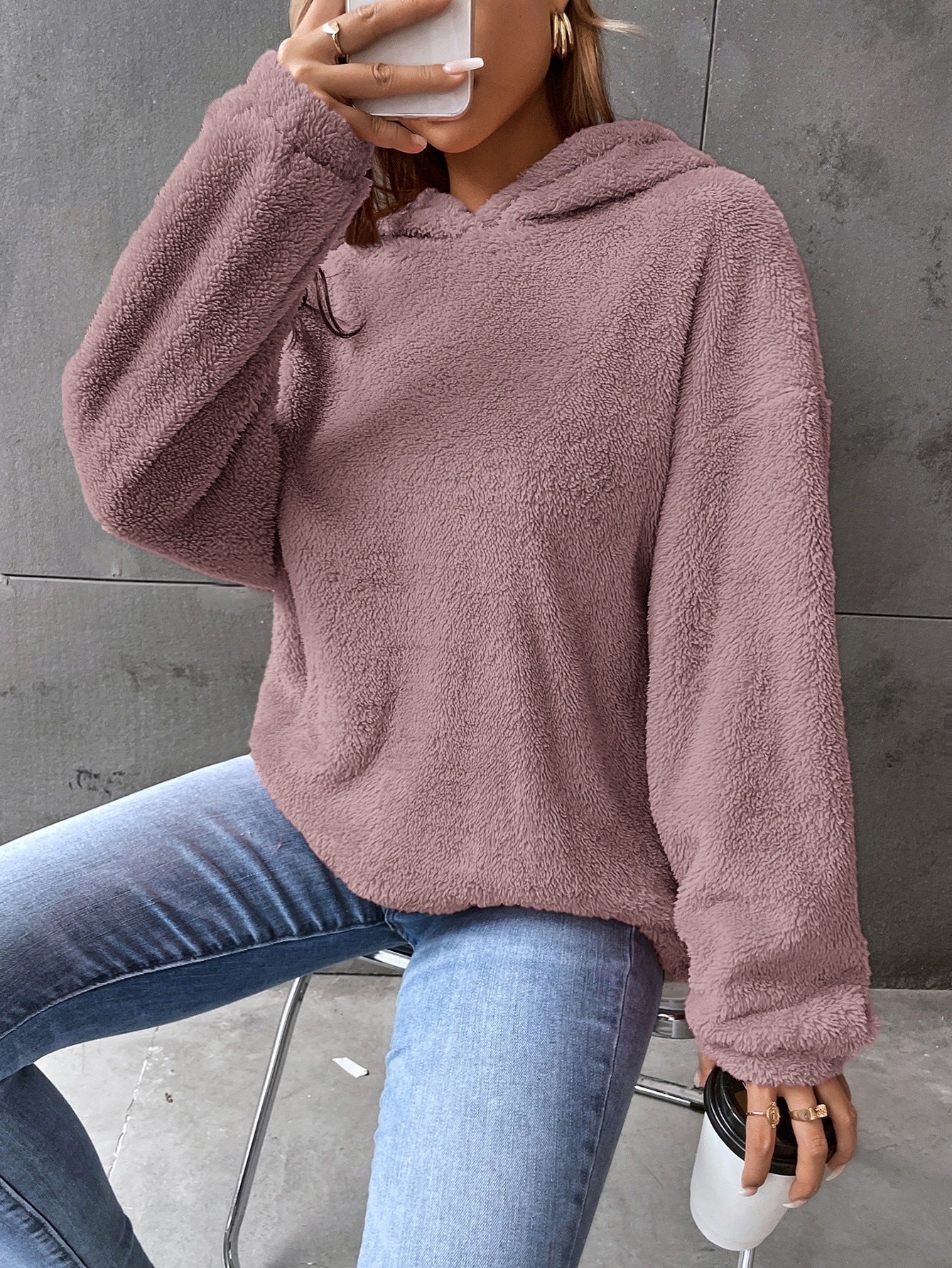 Maya - Sudadera cachemira de peluche mujer